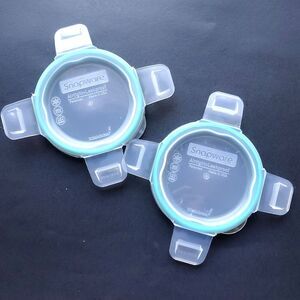 Snapware Storage 4" Round Leakproof Replacement Lids Lot of 2